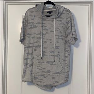 Men’s Gray Elwood Large Hooded Shirt